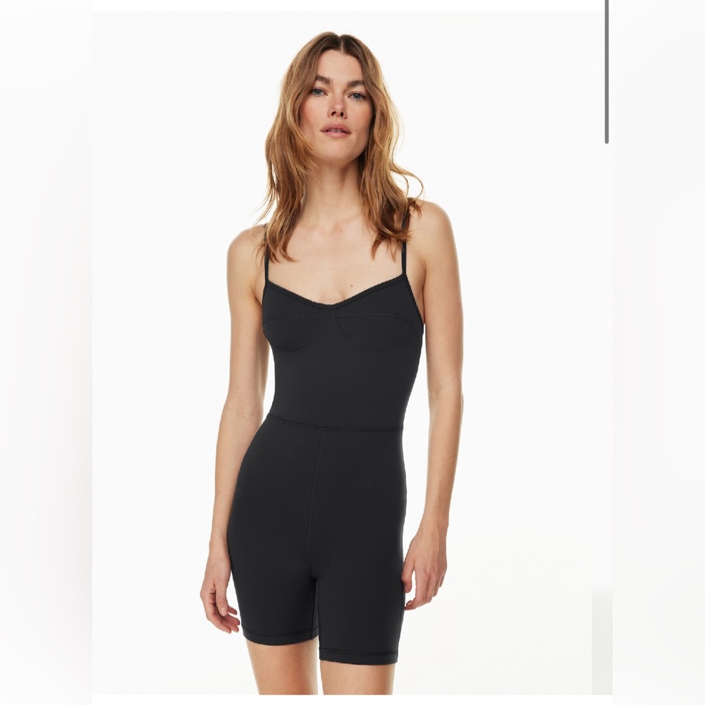 Aritzia - Wilfred Free - Wherever Romper - Black Bustier Romper Onesie